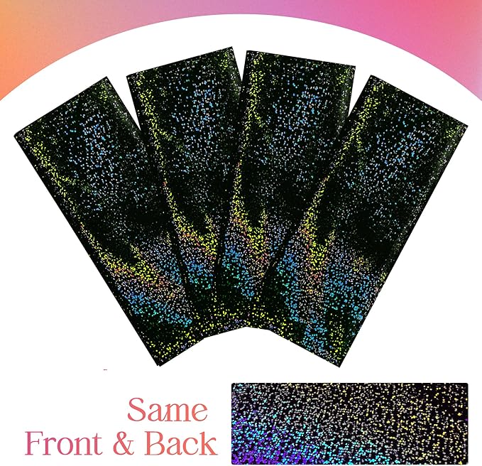 2 Pcs Black Holographic Laser Tablecloth Galaxy Space Table Cloth 40 * 108 Inch Shimmer Star TableCover for Halloween Birthday Graduation Neon Party Supplies Disposable Plastic Foil Table Decor