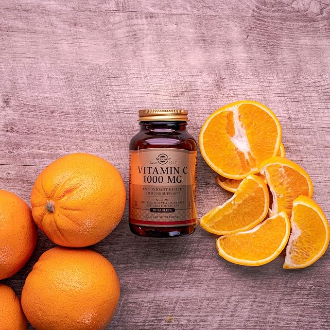 Solgar Vitamin C 1000 mg, 250 Vegetable Capsules - Antioxidant & Immune Support - Overall Health - Healthy Skin & Joints - Bioflavonoids Supplement - Non GMO, Vegan, Gluten No, Kosher - 250 Servings