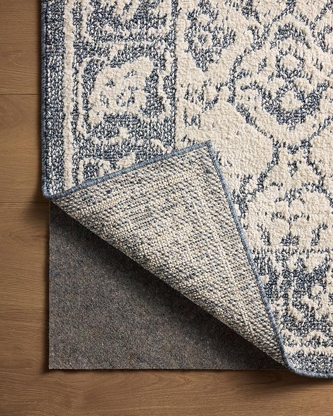Loloi Magnolia Home by Joanna Gaines Gigi Collection GIG-02 Ivory/Blue 2'-7" x 10'-0" Runner Rug