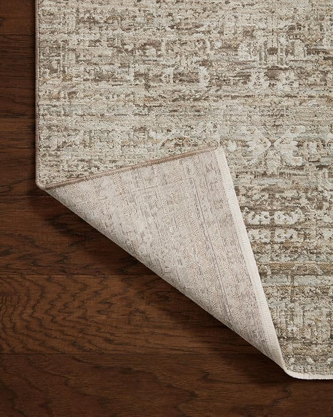 Loloi Amber Lewis Honora Collection HON-04 Bark/Dove 3'-9" x 5'-9" Accent Rug