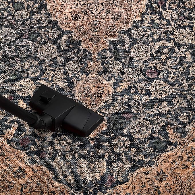 Keen Home Design 2x7 Rug - Machine Washable Runner Rug with Non-Slip Backing, Ideal for Hallway, Entryway, Kitchen, Laundry Room - Vintage, Easy Clean, Durable, Low Pile Rug - (2'6" x 7')