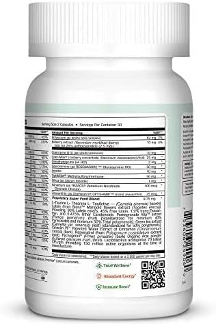 Womens Multivitamin 50 Plus – Daily Multivitamin for Women Over 50 with Vitamin B12, A, D, C, Zinc, Magnesium & More – Energy, Immune & Heart Support Womens Multi Vitamins - Non-GMO – 60 Capsules