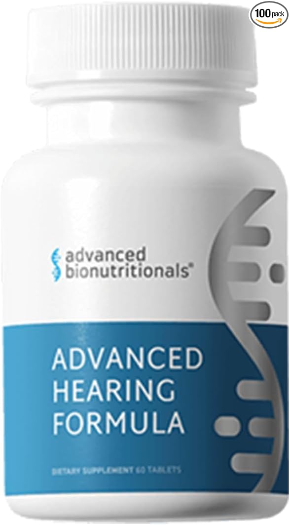 – Advanced Hearing Formula Supplement, Ear Health Vitamins, Support Auditory Nerve Function, Multivitamin with Vitamins A, C, E, Folic, Calcium, Magnesium, Zinc (60 Tablets)