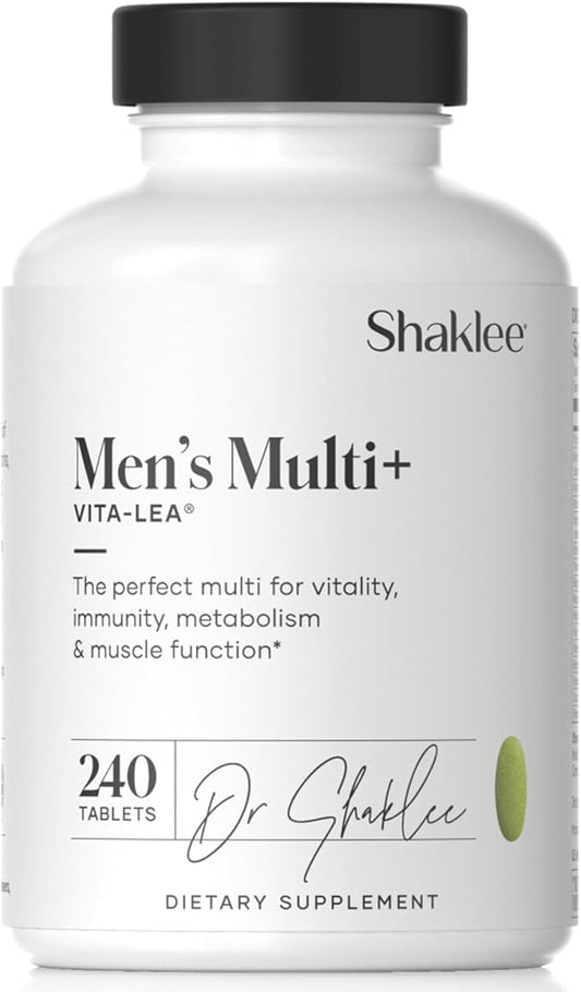 Shaklee - Vita-Lea® Men High Potency Multivitamin and Multimineral - Supports Heart, Immune, Bone, and Joint Health - Formulated for Men's Unique Needs - Includes Vitamin C, D, and E - 240 Tablets