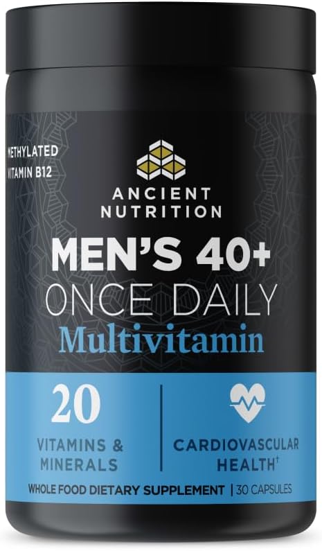 ANCIENT NUTRITION Men's 40+ 1-Day Multivitamin, 30 CT