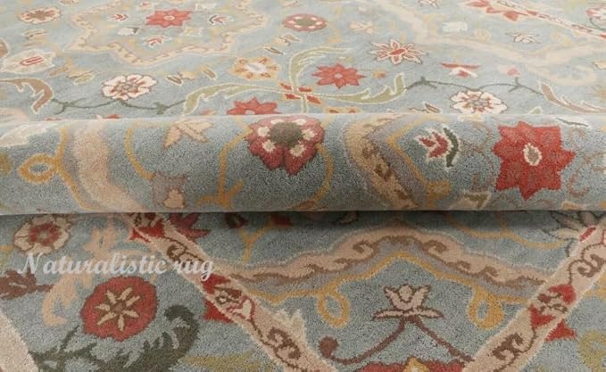 Handmade Tufted 100% Wool Area Rug Traditional Rug Bedroom Living Room Office for Luxury Home (Multi, 10' x 14')