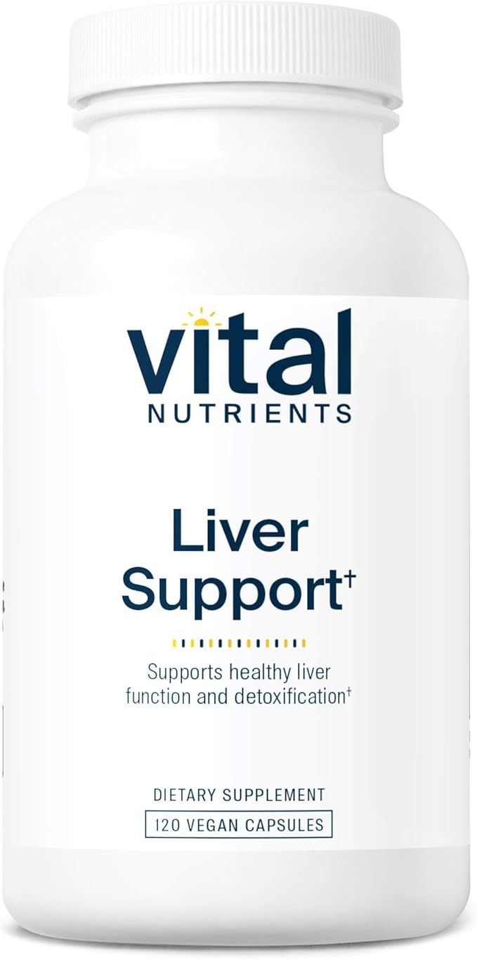 Vital Nutrients Liver Support Milk Thistle and Curcumin | Vegan Supplement | Herbal Combination to Support Healthy Liver Function* | Gluten, Dairy and Soy Free | 120 Capsules