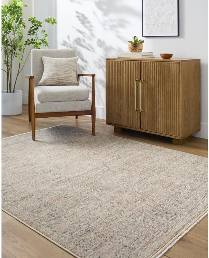 Livabliss x Galey Alix Maria Elena III Vintage Medallion Area Rug, 6'4" x 9' (6' x 9'), Brown