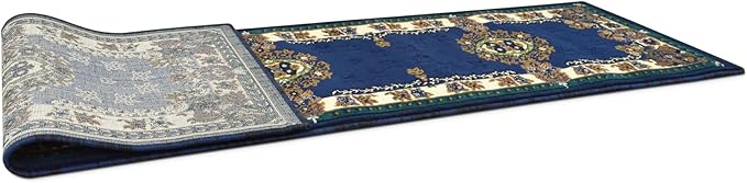 AllStar Rugs High Qual5ity Traditional French Aubusson Rug (Navy Blue, 2x7)