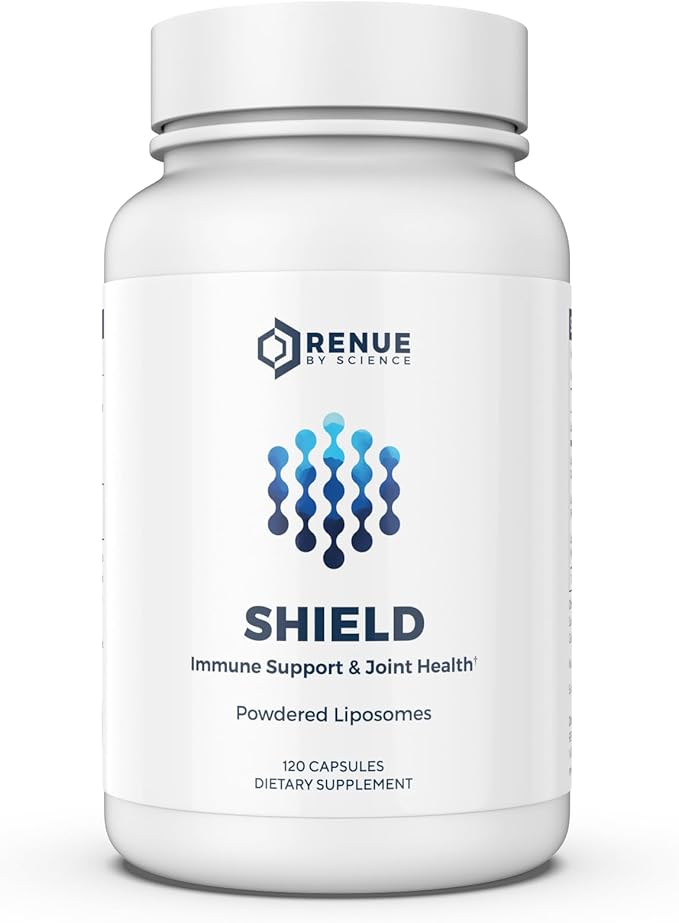 Shield | Liposomal Vitamin C CaAKG P.E.A Hyaluronic Acid Supplement | 120 Capsules with Vitamin C (500mg) CA AKG (150mg) Palmitoylethanolamide (75mg) HLA (75mg) | Made in The USA