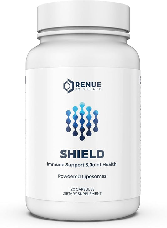 Shield | Liposomal Vitamin C CaAKG P.E.A Hyaluronic Acid Supplement | 120 Capsules with Vitamin C (500mg) CA AKG (150mg) Palmitoylethanolamide (75mg) HLA (75mg) | Made in The USA