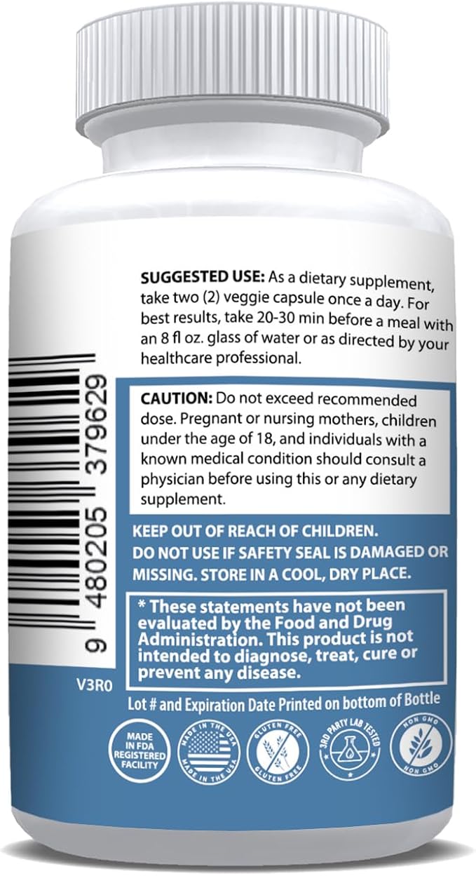#1 Complete Research Vision Formula Advanced Eye Health Vitamin & Mineral Supplements for Adults w/Bilberry, Lutein, Zeaxanthin, Lycopene, Resveratrol | Supports Eye Strain, Dry Eyes 60 Capsules