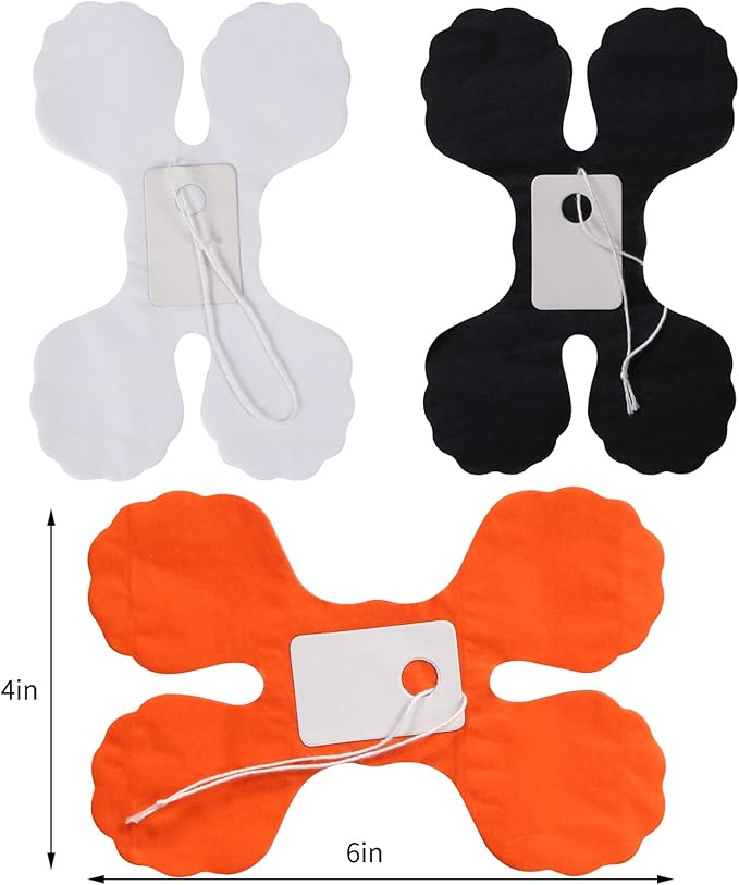 Black-White Orange halloween Party-Decorations Streamers-Garland - 12pcs 4-Leaf Clover Paper Streamer,Graduation Wedding Birthday Bachelorette Baby Bridal Shower Banners Decor Ouruola
