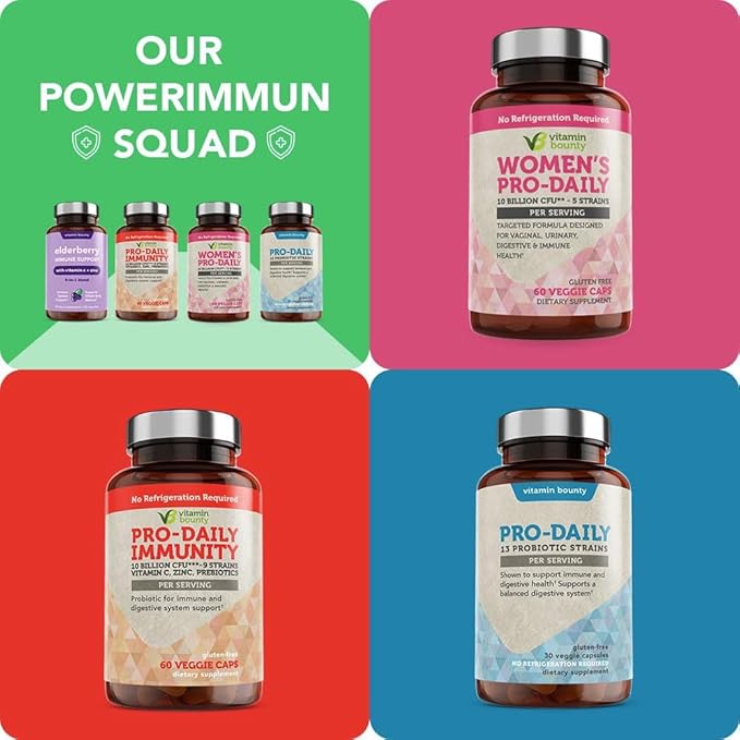 Vitamin Bounty Organic Elderberry Capsules – Sambucus Elderberry with Vitamin C and Zinc – Immune System Boosters for Adults – Antioxidant Formula for Immune Support– Non-GMO, 60 Capsules