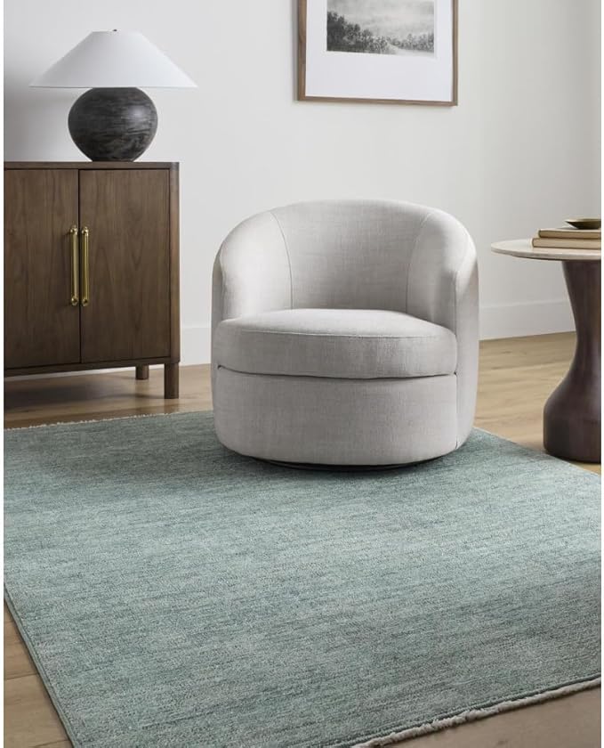 Livabliss x Galey Alix Maria Elena II Vintage Medallion Area Rug, 6'4" x 9' (6' x 9'), Slate