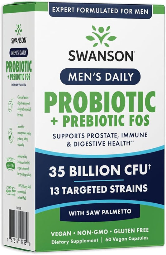 Swanson Men Daily Prob W/PREB FOS 60VEGANCAP