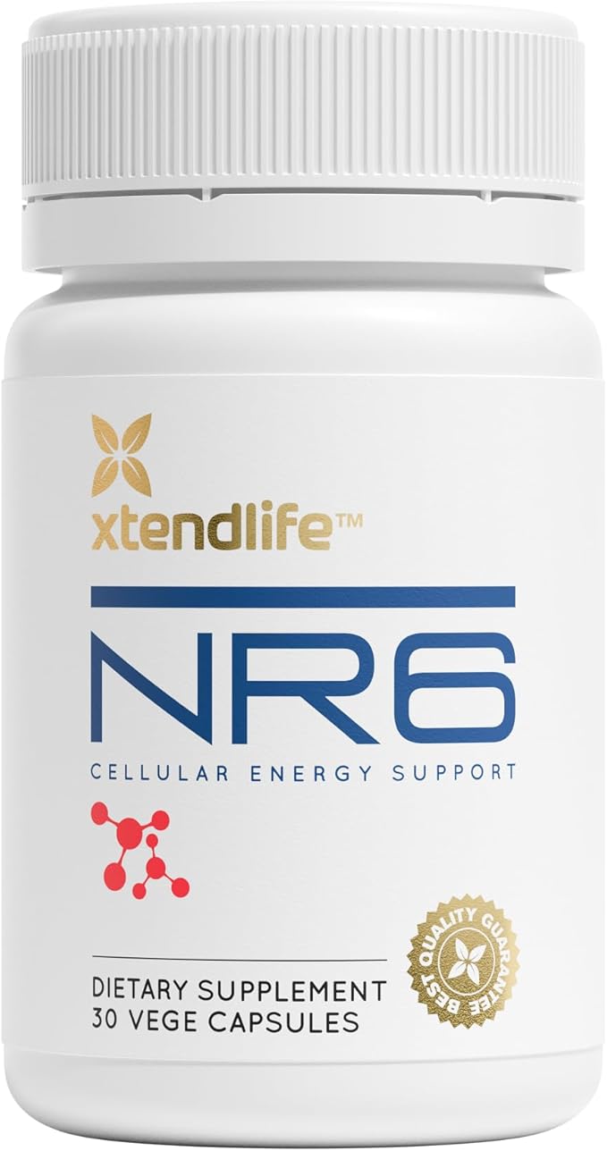 Xtendlife NR6 High Purity NAD+ Supplement with Resveratrol and Nicotinamide Riboside - for Anti-Aging, Focus, Energy - 30 Day Supply