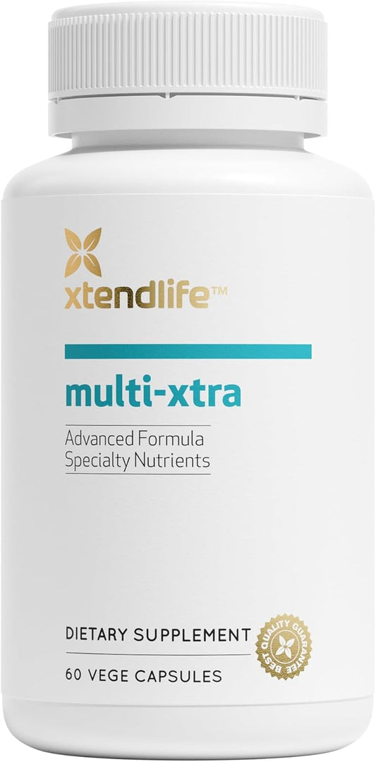 Xtendlife Multi-Xtra Advanced Multivitamin & Mineral Supplement with Over 40 Bioavailable Ingredients - Vitamins, Minerals & Herbs for Immune, Heart, Energy - for Men, Women, Children - 30 Day Supply