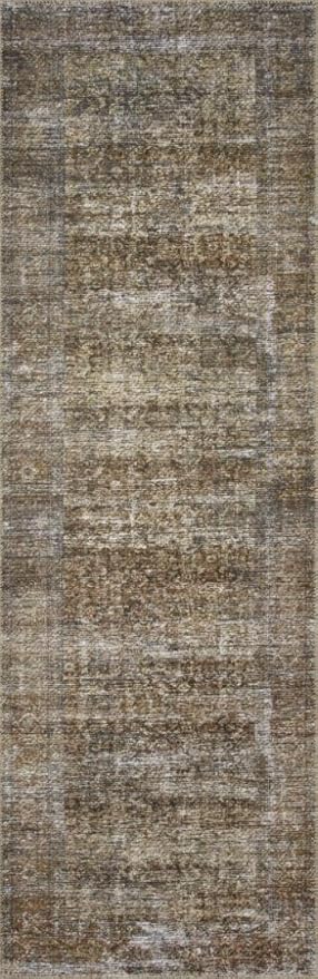Loloi Amber Lewis Billie Collection, Tobacco & Rust 2'-0" x 5'-0" Area Rug – Antique & Distressed Accent Rugs for Living Room, Bedroom, Entryway & Hallway, No Shed High Traffic Area Home Decor Rug