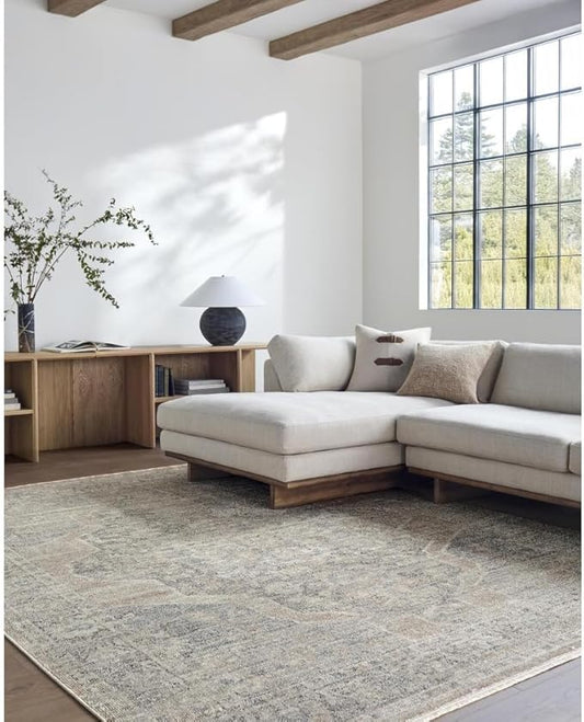 Livabliss x Galey Alix Maria Elena IV Vintage Medallion Area Rug, 5'3" x 7' (5' x 7'), Dark Brown