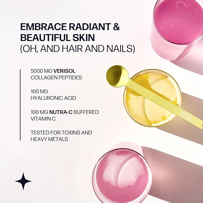 Skin Boost Plus (Acai Lemonade) [30-Serves] | Collagen Powder Supplement with VERISOL Bioactive Hydrolyzed Collagen Peptides, Vitamin C & Hyaluronic Acid to Improve Skin Elasticity