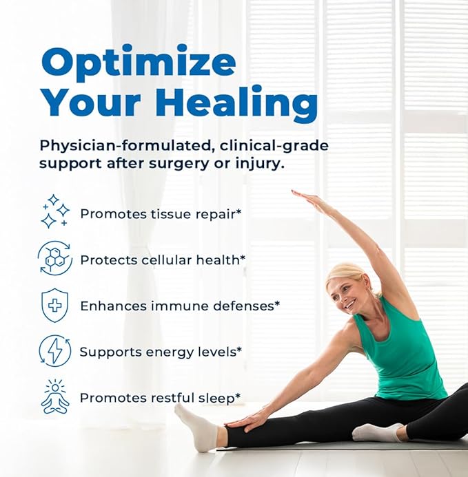 VitaMedica | Clinical Support Formula | Promotes Collagen & Wound Healing | Vitamin C, D, & A to Support Healthy Immune Function | Zinc + Selenium | Vitamin B | Multivitamin for Women & Men