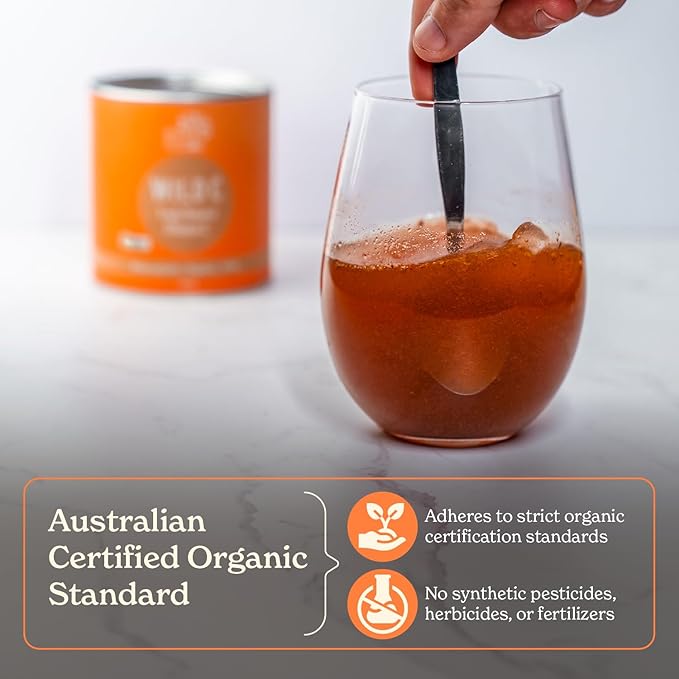 Organic Vitamin C Powder - Pure, Wild-Harvested Vitamin C, Non-Toxic and Natural, 150g Wild C