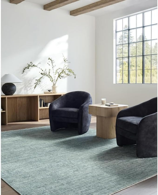 Livabliss x Galey Alix Maria Elena II Vintage Medallion Area Rug, 5'3" x 7' (5' x 7'), Slate