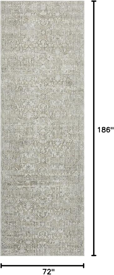 Loloi Amber Lewis Honora Collection HON-04 Grey/Beige 11'-6" x 15'-6" Area Rug