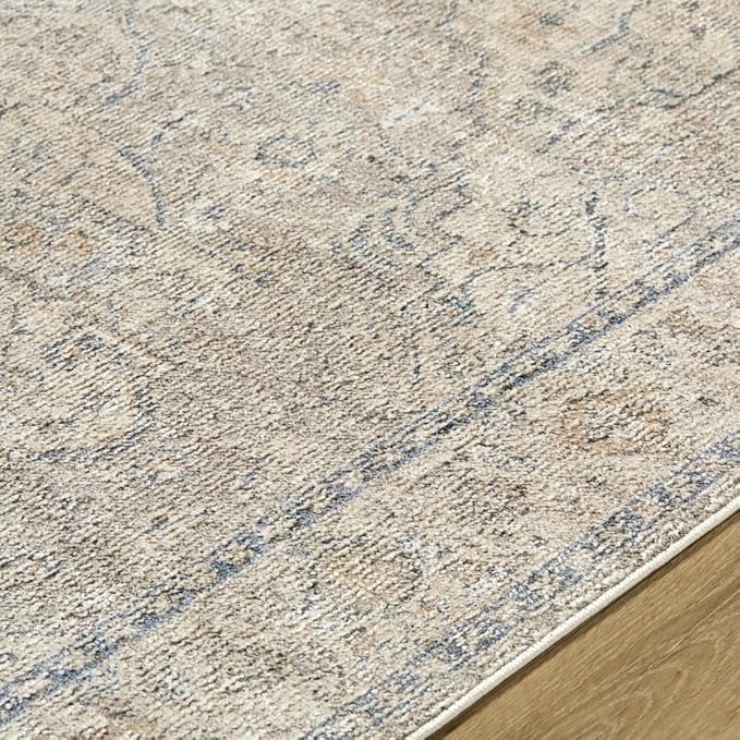 Livabliss x Galey Alix Maria Elena I Vintage Medallion Area Rug, 5'3" x 7' (5' x 7'), Taupe