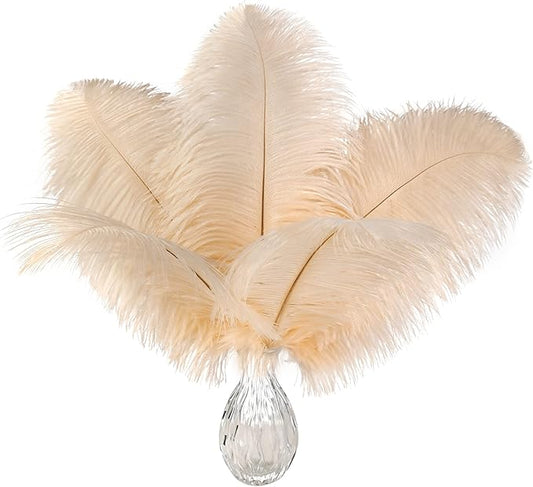 Ballinger Light Salmon Ostrich Feathers - 24pcs 10-12inch Feathers for vase，Wedding Party Centerpieces and Home Decor