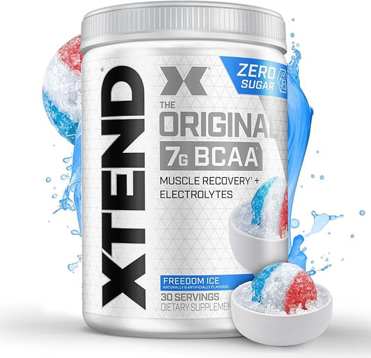 Xtend XTEND Original BCAA Powder 7g BCAA and 2.5g L-Glutamine, Sugar Free Post Workout Muscle Recovery Drink with Amino Acids for Men & Women, 30 Servings