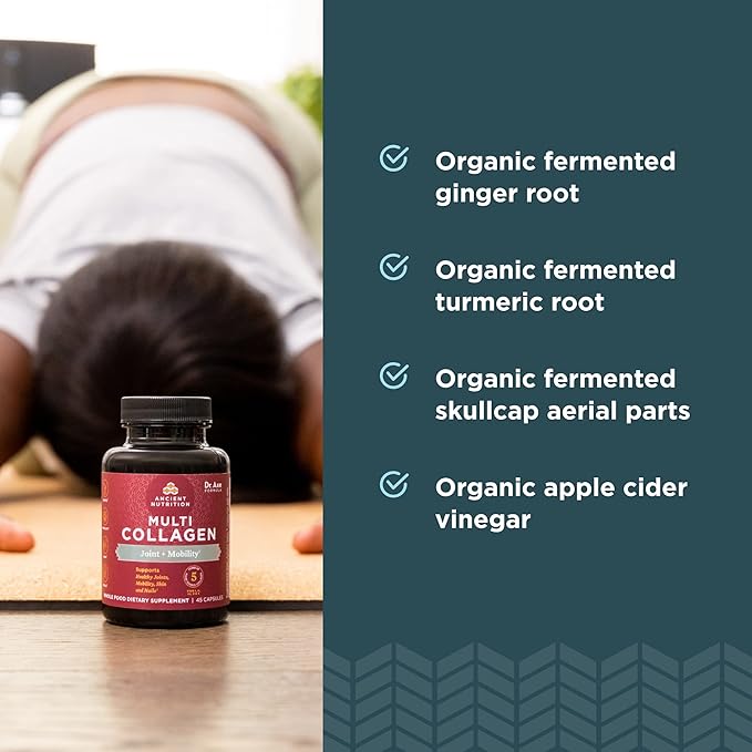 Ancient Nutrition Collagen Pills for Joint Support, Multi Collagen Capsules 90 Ct, Joint + Mobility, Supports Joints, Skin & Nails, Exercise Recovery, Paleo and Keto Friendly, Gluten Free