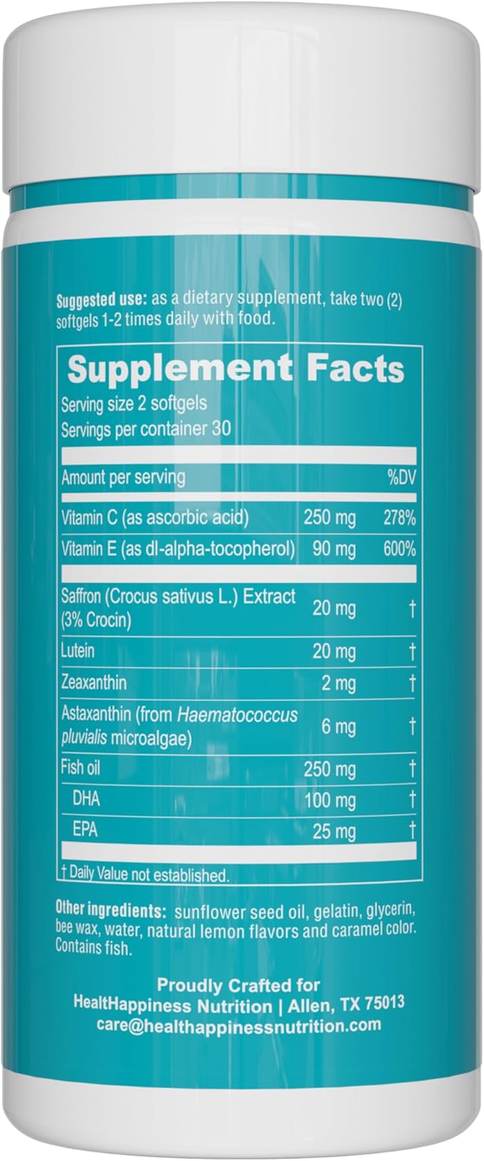 UpNourish AREDS 2 Eye Vitamins for Seniors - Lutein Eye Health Supplement for Adults - Computer Eye Strain Relief, Ocular Health and Dry Eye Support - Vision & Eye Supplements for Women and Men