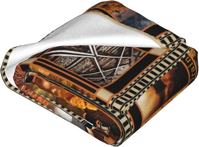 Train Blanket Steam Throw Blanket Fleece Flannel Bedding Train Stuff Gifts for Men Women Boys Girls Lover Adult Plush for Couch Sofa Bed Decor 60"X50"