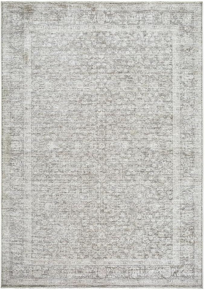 Livabliss x Galey Alix Maria Elena V Vintage Medallion Area Rug, 6'4" x 9' (6' x 9'), Tan