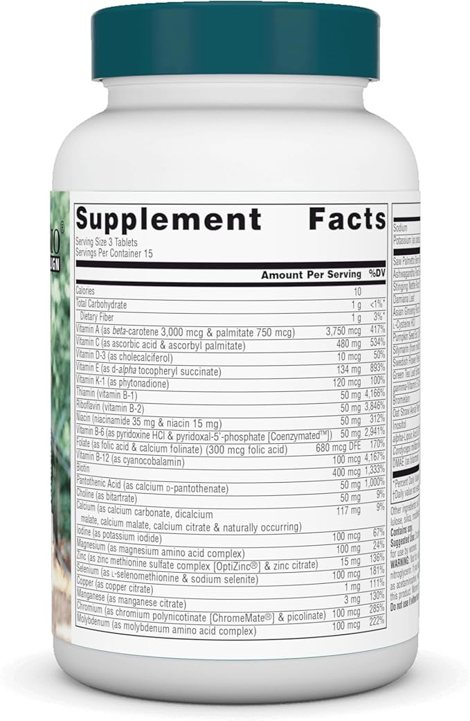 Source Naturals Men's Life Force Multiple Daily Multivitamin & Immune Health Supplement - 13 Essential Vitamins, Nutrients & Minerals* - 45 Tablets