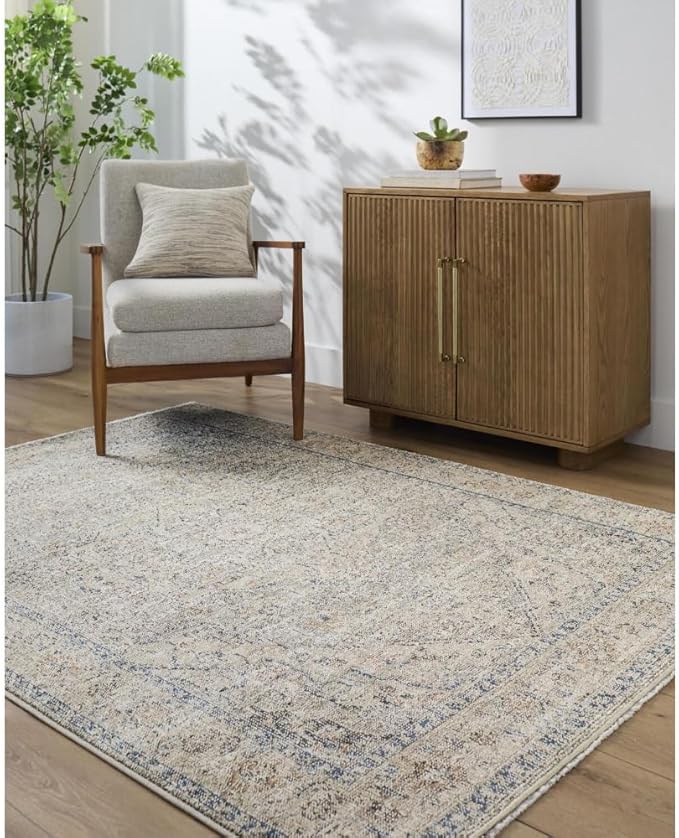 Livabliss x Galey Alix Maria Elena I Vintage Medallion Area Rug, 2'7" x 7'3" (3' x 8'), Taupe