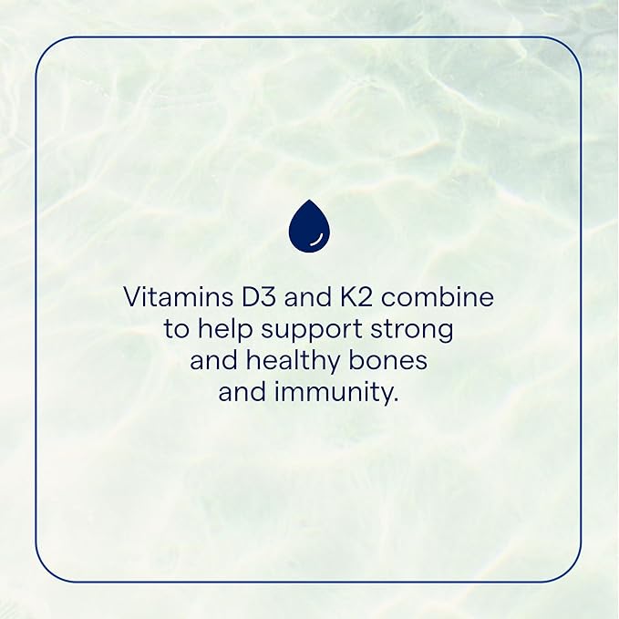 Trace Minerals Ionic D3 Plus K2 - with Vitamins D & K2 - Aids Bone Strength & Heart Health - Immune System Support Liquid - 2 fl oz (296 Servings)