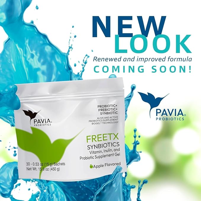 Pavia | Probiotics for Digestive Health | Fresh probiotics for Women, Men & Kids | Gel | Flavor Variatoins (30 Sachets, FREETX)