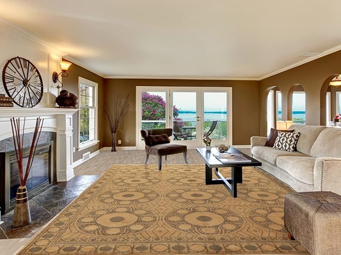 Rug Source Modern Collection, Brown Area Rugs (10x14)