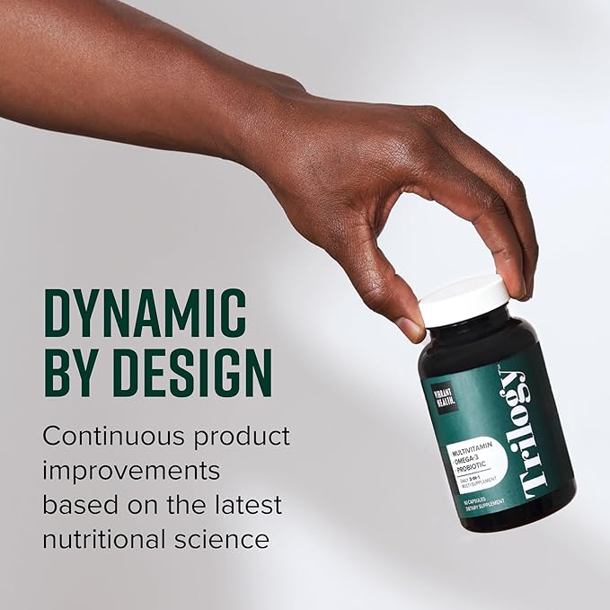 Vibrant Health, Trilogy, Probiotic Multivitamin with an Essential Blend of Omega-3, Vitamin A, B12, C, D3, E, Selenium, Magnesium & Zinc, 30 Servings