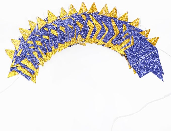 Navy-Blue Gold Graduation-2026 Class Party-Decorations - Congrats Grad Hat Star Banner Streamers Garland,Senior High School Night College Congratulations Decor Supplies Ouruola