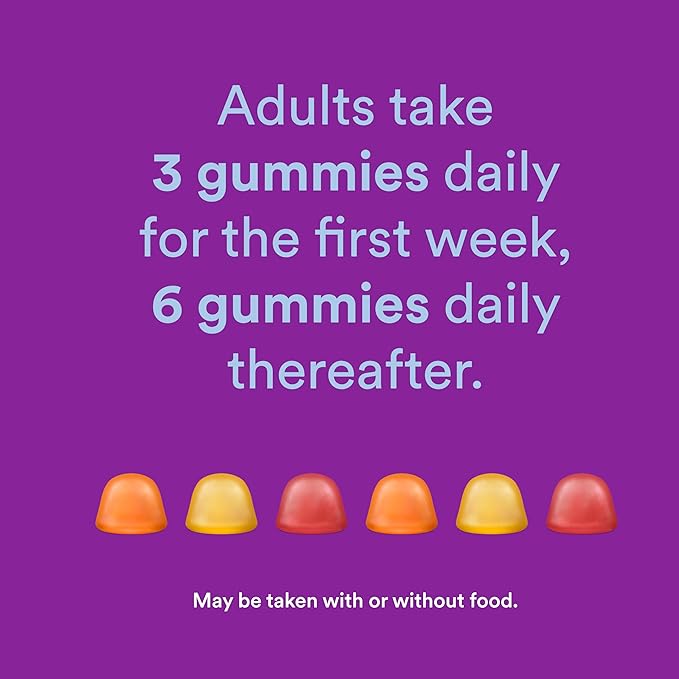 SmartyPants Fiber Supplement & Multivitamin for Men & Women: Multivitamin Fiber Gummies with Vitamin D3, C, Vitamin B12, B6, A, K & Zinc, Omega 3 Fish Oil (EPA/DHA), Biotin, 180 Count (30 Day Supply)