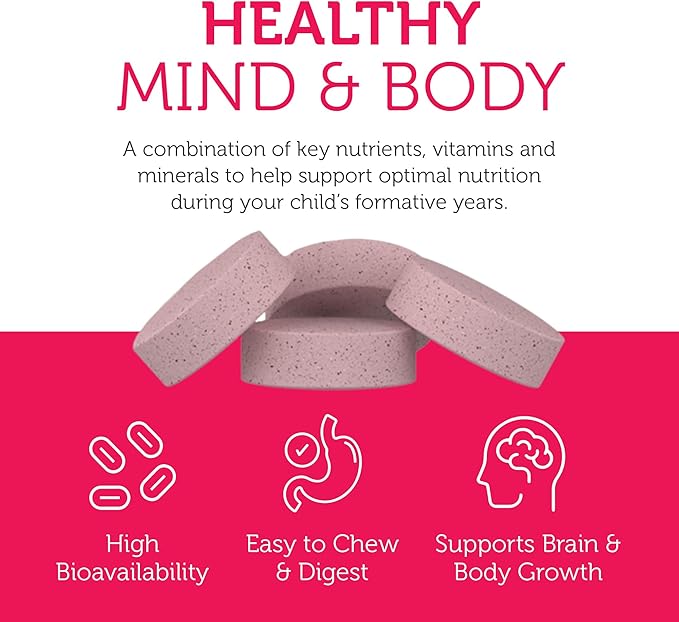 Zahler Kids Multivitamin Chewable Vitamin Tablet - Complete One Daily Vitamins Supplement - Contains 20+ Minerals & Vitamins for Kids & Toddlers - Kosher Multivitamins Cherry Flavor (90)