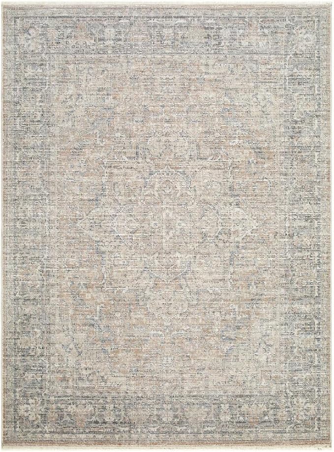 Livabliss x Galey Alix Maria Elena III Vintage Medallion Area Rug, 7'10" x 10' (8' x 10'), Brown