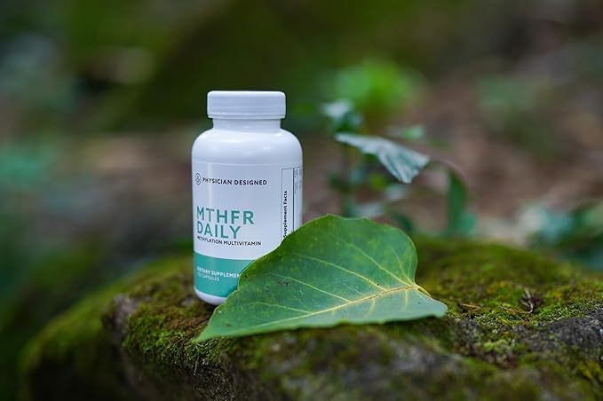Physician Designed MTHFR Daily Multivitamin | Methylated Multivitamin for Men & Women | for Energy, Mood, & Heart | Vitamin B-Complex | 120 Capsules