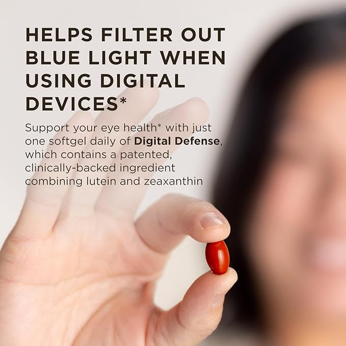 Solgar Digital Defense Eye Vitamin and Mineral Supplement, Support Eye Health with Vitamin C, Zinc & Resveratrol Supplement, Lutein and Zeaxanthin, Age-Defying Nutrition for Adults, 30 Servings