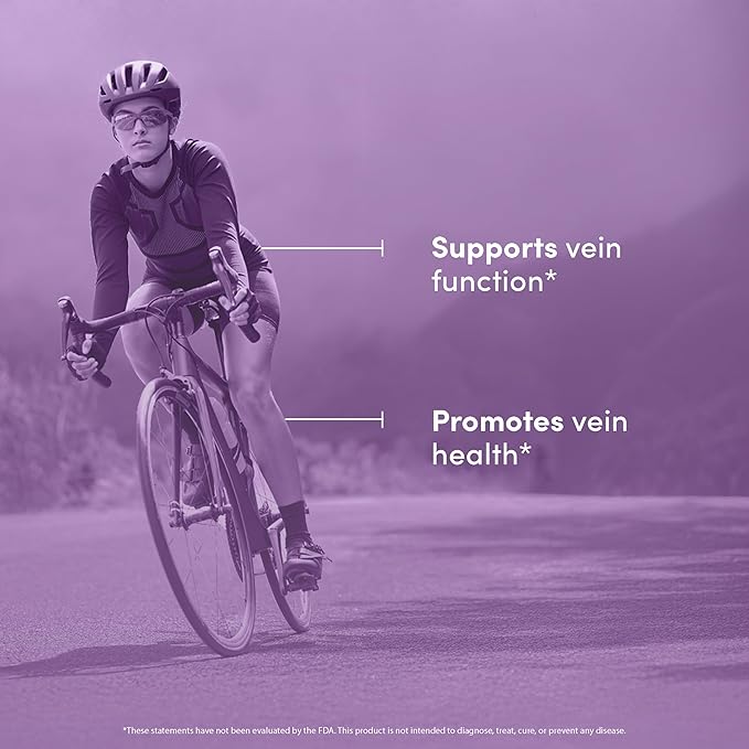 Vein Care Blend - Circulation & Vein Support Supplements - with Rutin, Horse Chestnut Extract, Butcher's Broom & Micronized Citrus Flavonoids - Vegetarian, Non GMO, Gluten Free - 60 Capsules
