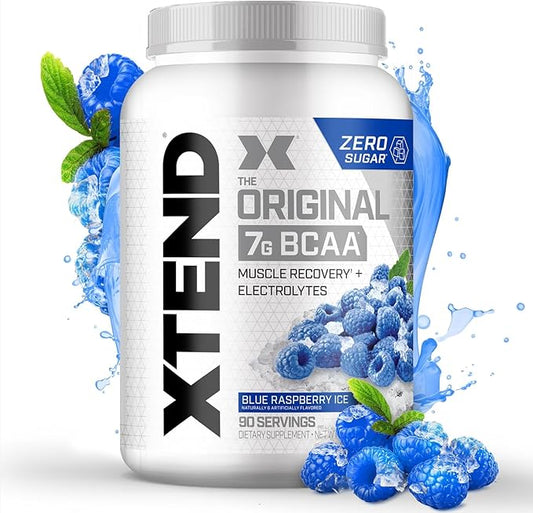 Xtend XTEND Original BCAA Powder 7g BCAA and 2.5g L-Glutamine, Sugar Free Post Workout Muscle Recovery Drink with Amino Acids for Men & Women, 90 Servings